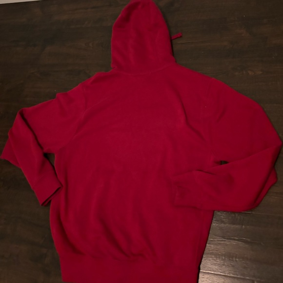 Nike sportswear club fleece men’s size small red hoodie - Picture 2 of 4